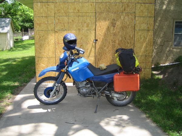 Panniers on top of gear