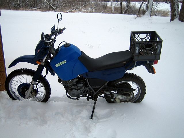 XT600 in snow